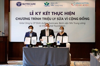 Triệu ly sữa vì cộng đồng – Hỗ trợ bệnh nhi ung thư tại Bệnh viện Nhi Trung ương và Bệnh viện Nhi đồng 2 TP.HCM