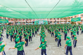 11.032 học sinh lập kỷ lục Việt Nam với màn đồng diễn thể dục ấn tượng
